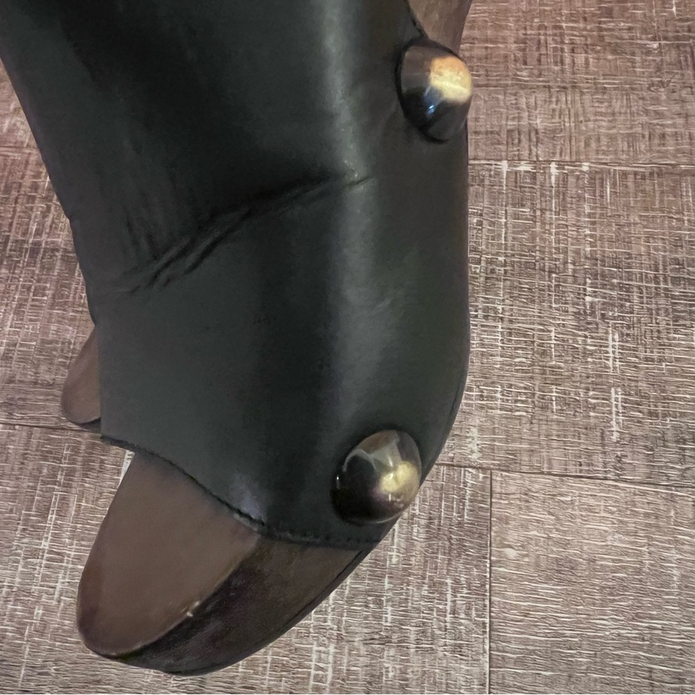 Chloe Black Leather Mules - Picture 10 of 12